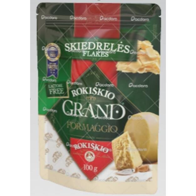 Kietasis sūris ROKIŠKIO GRAND, tarkuotas skiedrelėmis, 37% rieb 100g