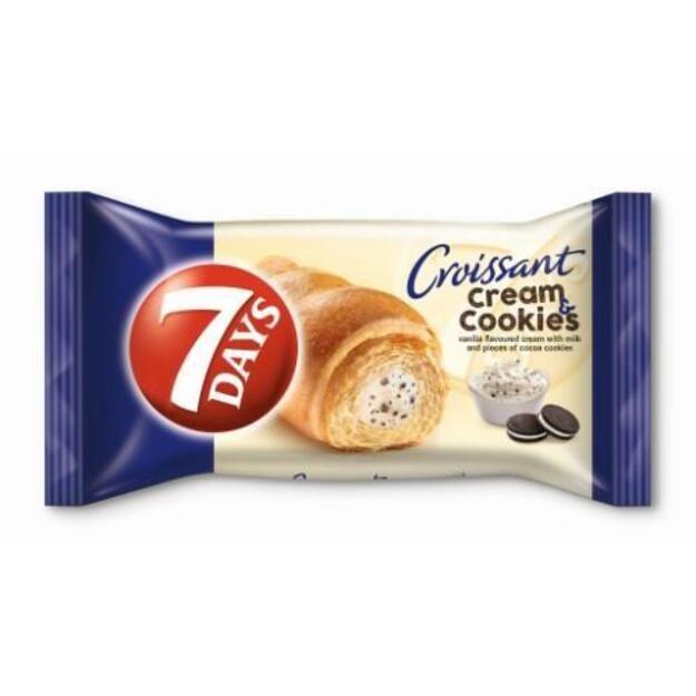 Raguolis 7 DAYS, su vanilės skonio pienišku kremu ir kakavinių sausainių gabaliukais, 60 g