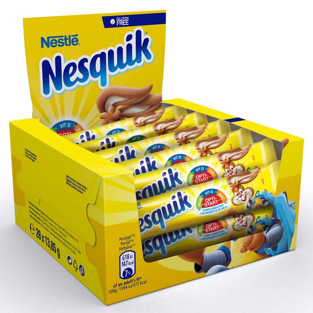 Tirpi kakava NESQUIK, Opti-Start, 28 x 13.5 g