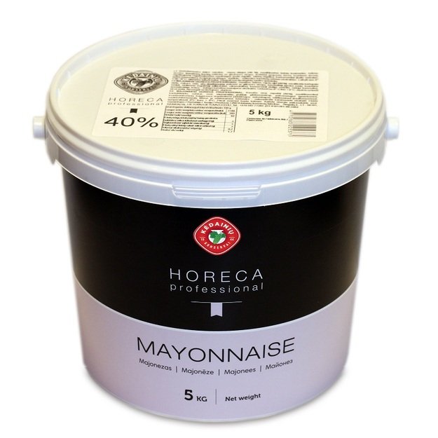 Tradicinis majonezas KĖDAINIŲ horeca professional, kibire, 40% riebumo, 5 kg