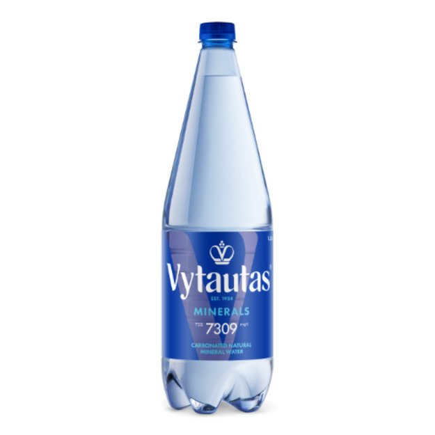 Natūralus mineralinis vanduo VYTAUTAS, gazuotas, 1,5 l, PET D