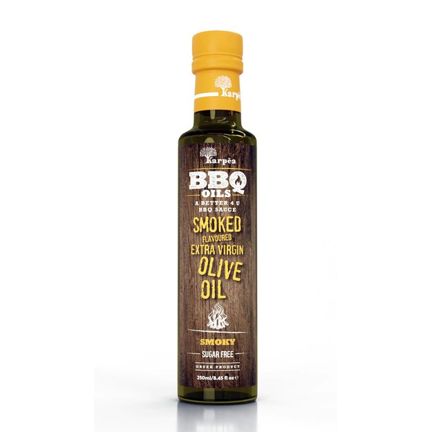 Alyvuogių aliejus KARPEA, BBQ, extra virgin, dūmo skonio, 250 ml