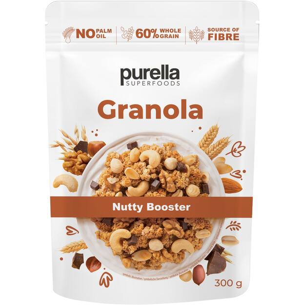 Granola PURELLA, su šokoladu ir riešutais, 300 g