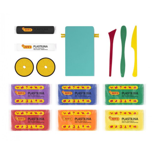 Pašėlę lenktyniniai automobiliai JOVITECH rinkinys. Pagrindinės spalvos 1