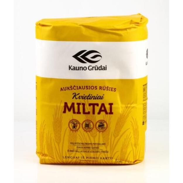 Kvietiniai miltai KAUNO GRŪDAI, 550C, 5 kg
