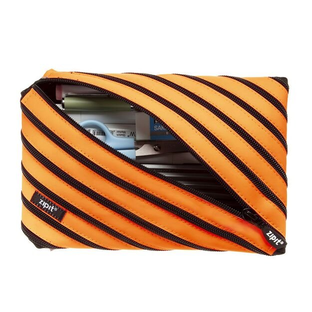 Penalas-pie&scaron;tukinė ZIPIT Neon Jumbo Pouch, ZJN-2, Oranžinės spalvos 1