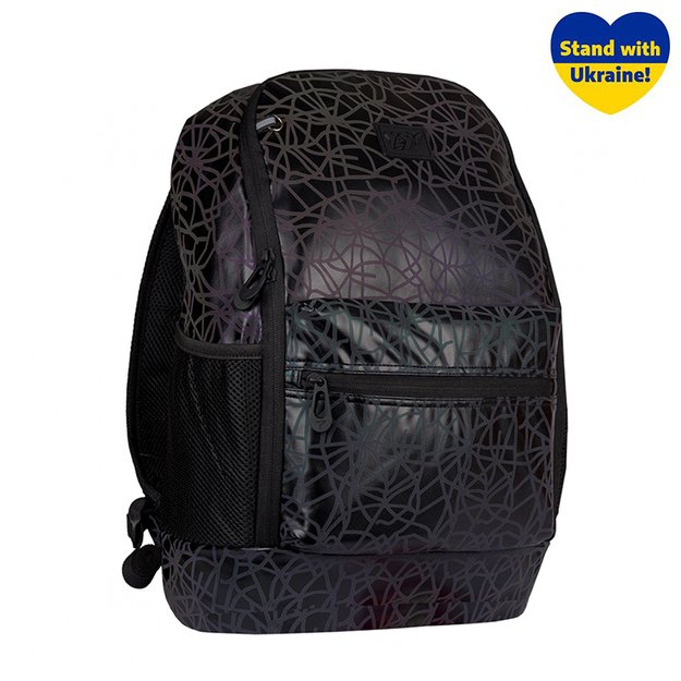 Kuprinė YES R-08  Web , reflektinė, juodos sp.