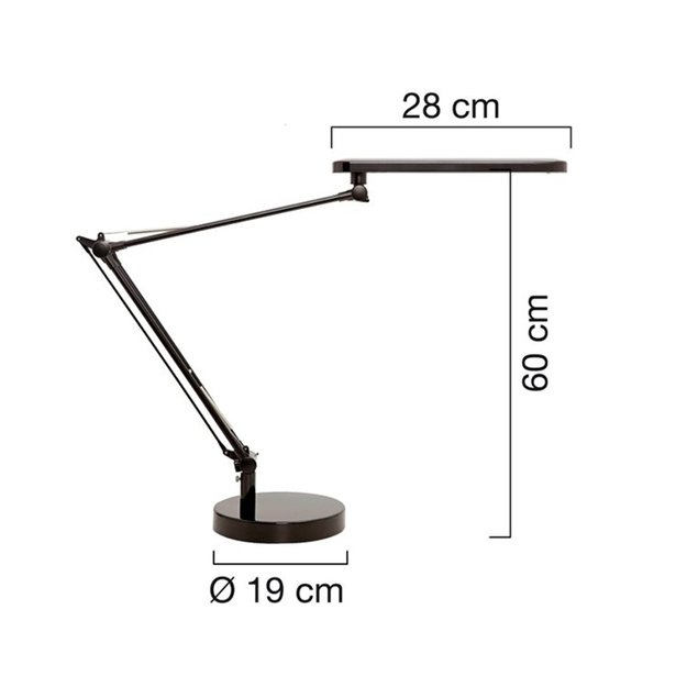 Stalinis &scaron;viestuvas UNILUX MAMBO LED, juoda sp. 1