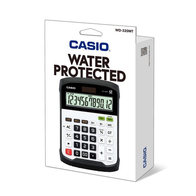 Stalinis skaičiuotuvas CASIO WD-320MT, 144.5 x 194.5 x 35.6 mm, plaunama klaviatūra 2