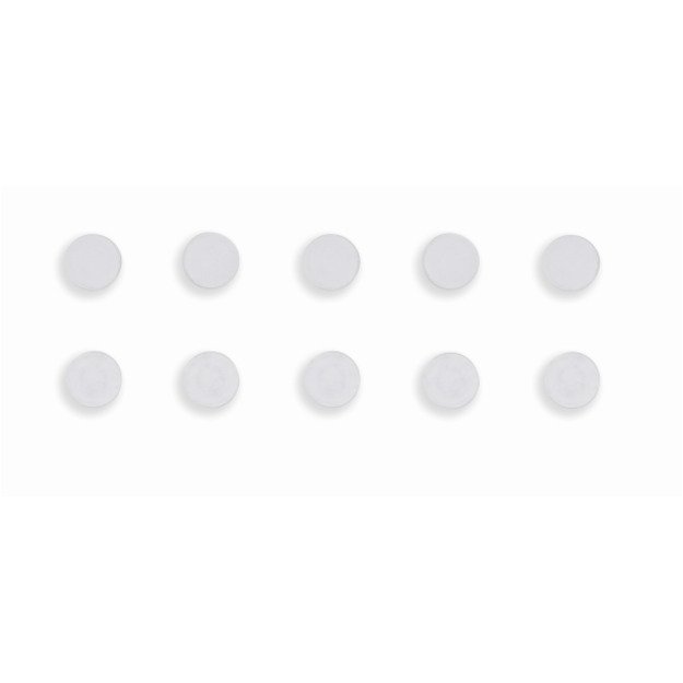 Antimikrobiniai magnetai BI-OFFICE 20 mm, 10 vnt., ypač stiprūs, balta sp. 1