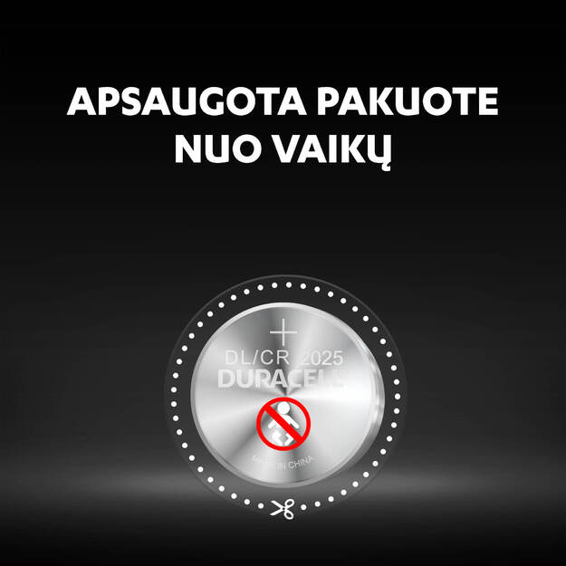 Baterijos DURACELL 2025, 2vnt. 3