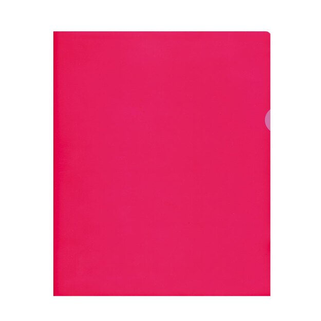 Dėklas dokumentams L forma A4, 115 mik., (pak. - 50 vnt.), raudonas