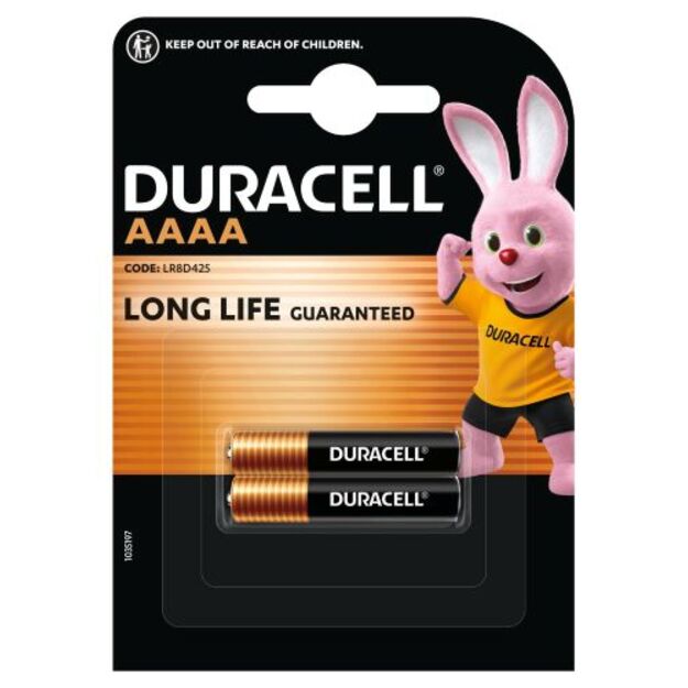 Baterijos DURACELL AAAA, 2vnt 1