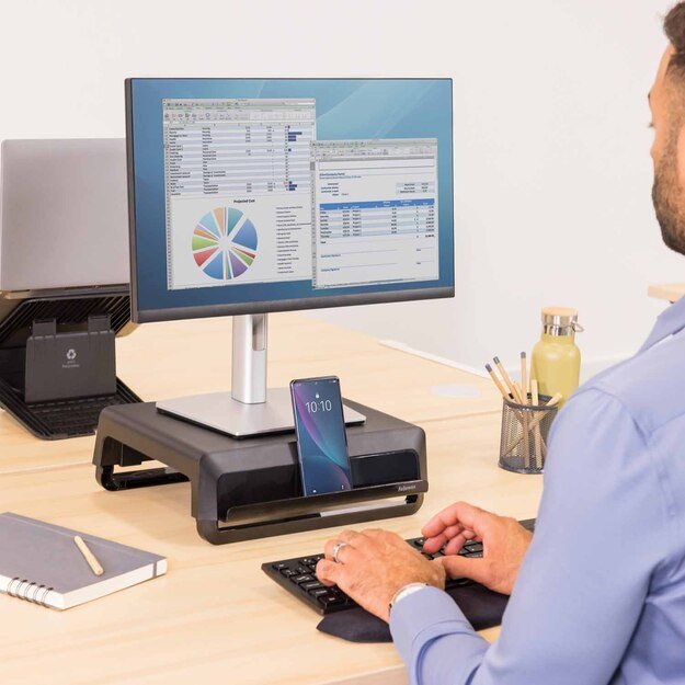 Monitoriaus stovas FELLOWES BREYTA, juodas 2