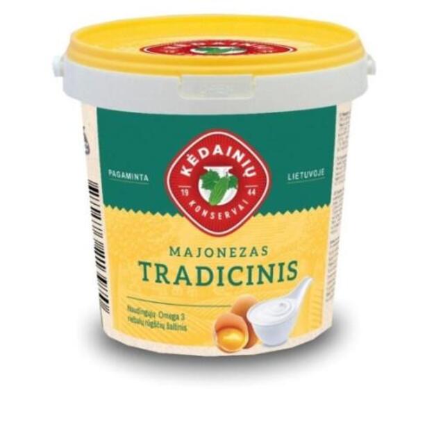 Majonezas KĖDAINIŲ Tradicinis, 40% rieb., 1kg (M)