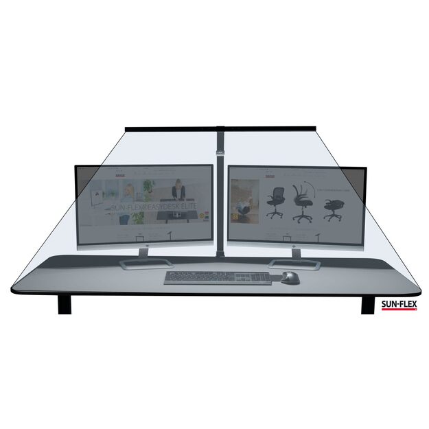 Stalinis šviestuvas SUN-FLEX®SCREENLITE, ekranui apšviesti, juodas 2