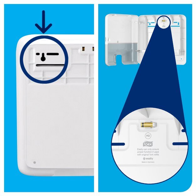Rankų valymo popieriaus laikiklis TORK 552108 ,H2 Mini 5