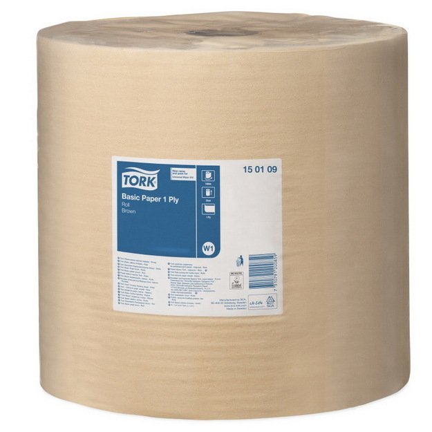 Popieriniai rankšluosčiai Tork Universal 310 W1, 150109, 1 sluoksnio, 33 cm x 1000 m, ruda sp.