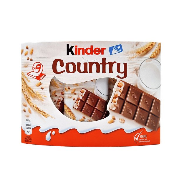 &Scaron;okoladinis batonėlis KINDER, COUNTRY,  211,5 g