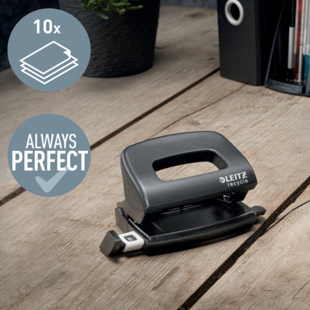 Skylmu&scaron;a Leitz NeXXt Recycle Mini, 10 lapų, juoda 4