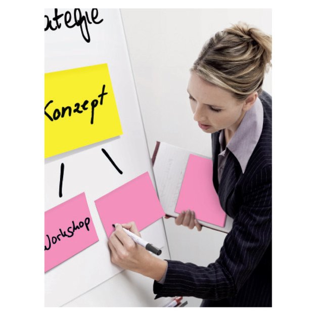 Lipnūs lapeliai Post-it Super sticky, 149 x 98,4 mm, įvairios spalvos, 4 vnt./pak. 1