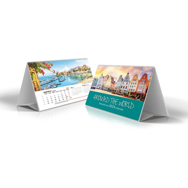 Trikampis stalo kalendorius  TENT TRAVEL 2026, 210 x 185 mm