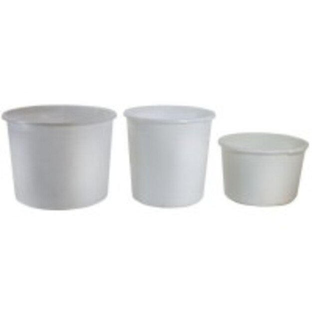 Statinė - kubilas maisto produktams, be dangčio, HDPE, 90 l, D 61 cm, H 38 cm, vnt