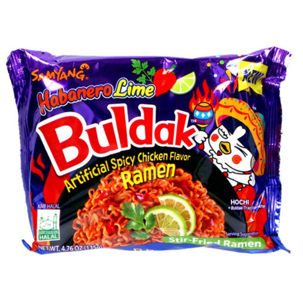 Ramenas SAMYANG, Hot Chicken Habanero Lime, 135g