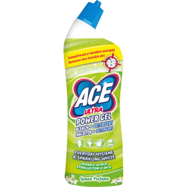 Gelinis vonios valiklis ACE ULTRA Power Lemon, 750ml