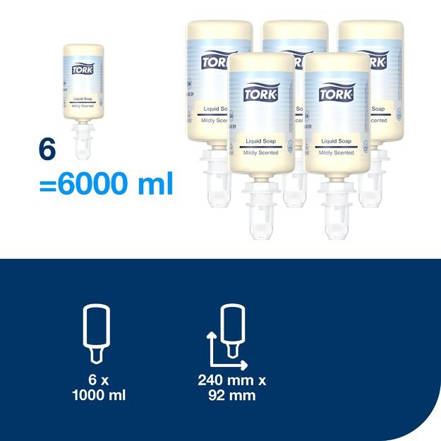 Skystas muilas Tork Premium S4, 1000ml, 424501 5
