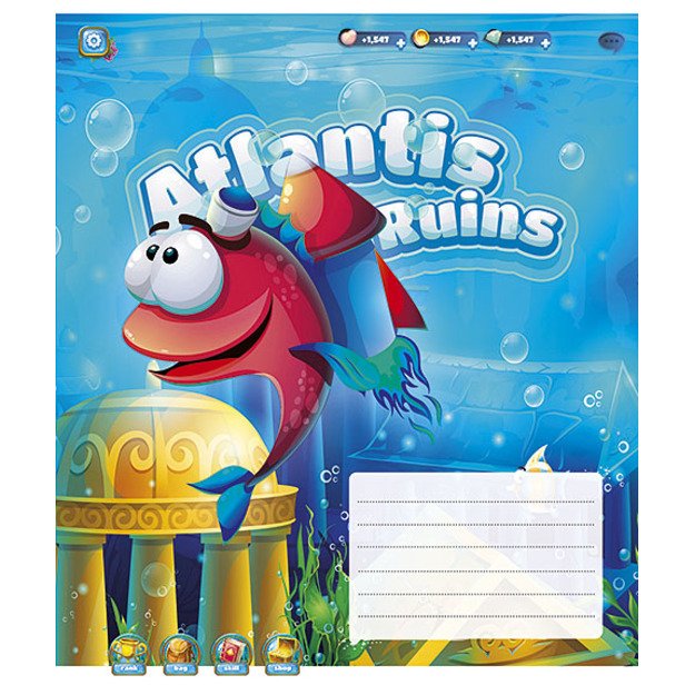 Sąsiuvinis Schoolboy, A5, 12 lapų, 55 gsm, linijomis 5