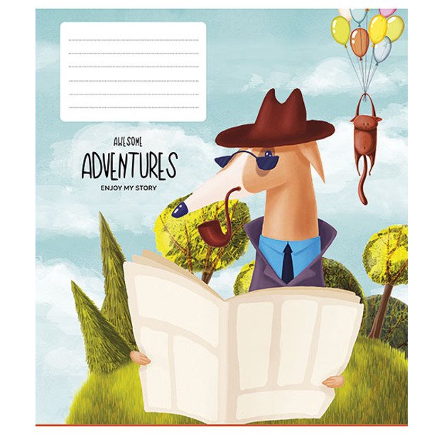 Sąsiuvinis Schoolboy, A5, 12 lapų, 55 gsm, linijomis 1