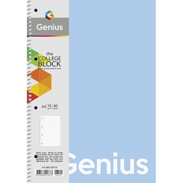 Sąsiuvinis Schoolboy, A4, 80 lapų, 70 gsm, linijomis