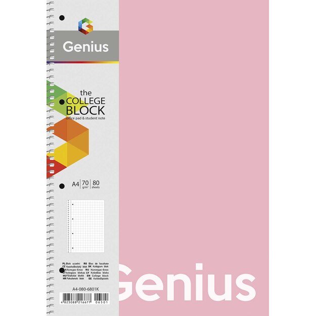 Sąsiuvinis Schoolboy, A4, 80 lapų, 70 gsm, linijomis 2