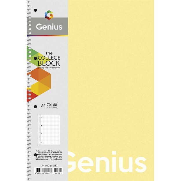 Sąsiuvinis Schoolboy, A4, 80 lapų, 70 gsm, linijomis 1