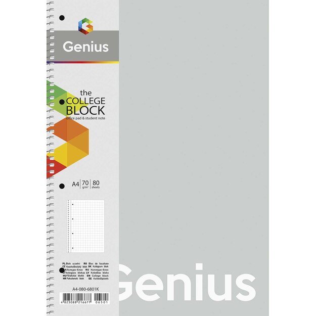 Sąsiuvinis Schoolboy, A4, 80 lapų, 70 gsm, linijomis 3