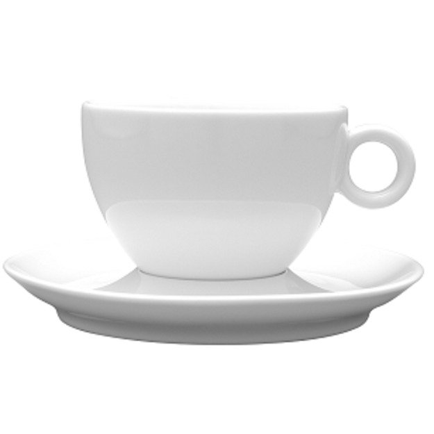 Puodelis Bola, su lėkštute, porcelianas, 80 ml, 6 vnt