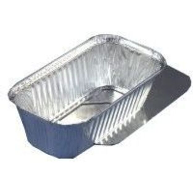 Vienkartinis indelis su dangteliu, aliuminis, 1,5 l , 24,8 x 12,8 x H 7 cm, 25 vnt