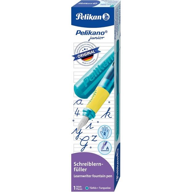 Plunksnakotis PELIKAN, turkio mėlynos spalvos, de&scaron;iniarankiams
