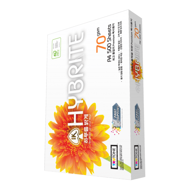 Biuro popierius HYBRITE, A4, 70 g/m2, 500 lapų