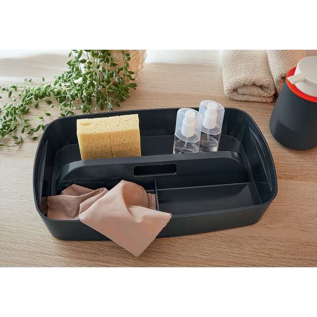 Daiktadėžė Cosy L:MyBox su skyriais, maža, pilkos sp. 3