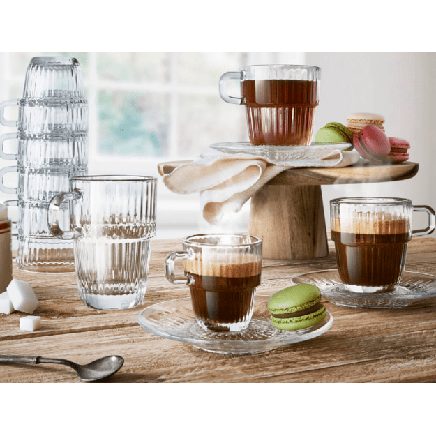 Lėk&scaron;tutė BARSHINE, 185 ml puodeliui, stiklas, D 14 cm, vnt 1