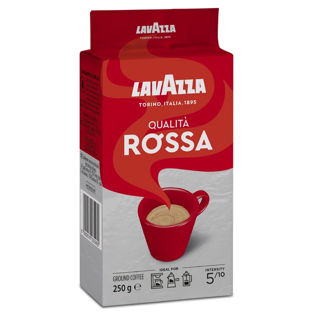 Kava LAVAZZA Qualita Rossa, malta, 250 g 2