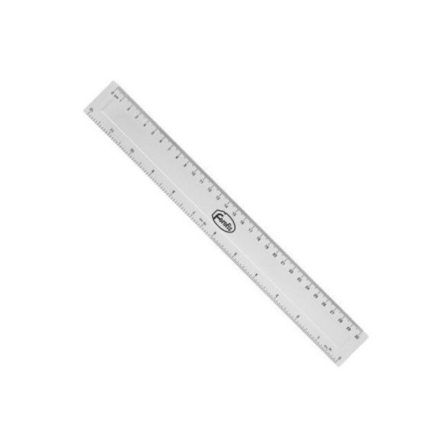 Liniuotė Forofis, 30 cm, skaidri