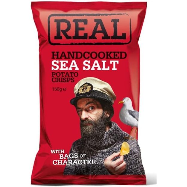 Bulvių tra&scaron;kučiai REAL, jūros drusko skonio, 150 g