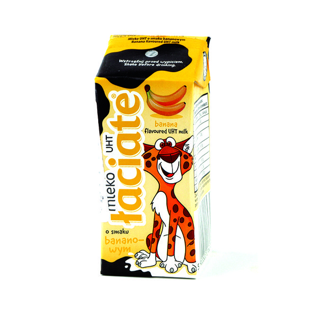 Bananų skonio pieno gėrimas LACIATE, 1,5%, UAT, 200 ml