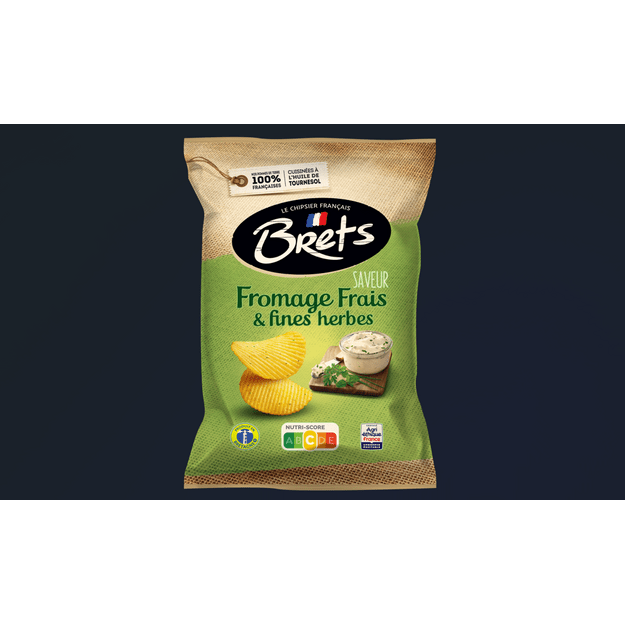 Bulvių tra&scaron;kučiai BRETS, tepamo sūrio ir žolelių skonio, 125g