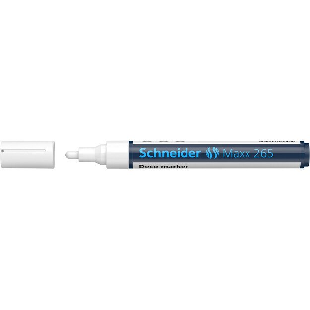 Kreidinis žymeklis SCHNEIDER Deco Marker Maxx 265, 2-3mm, balta 2