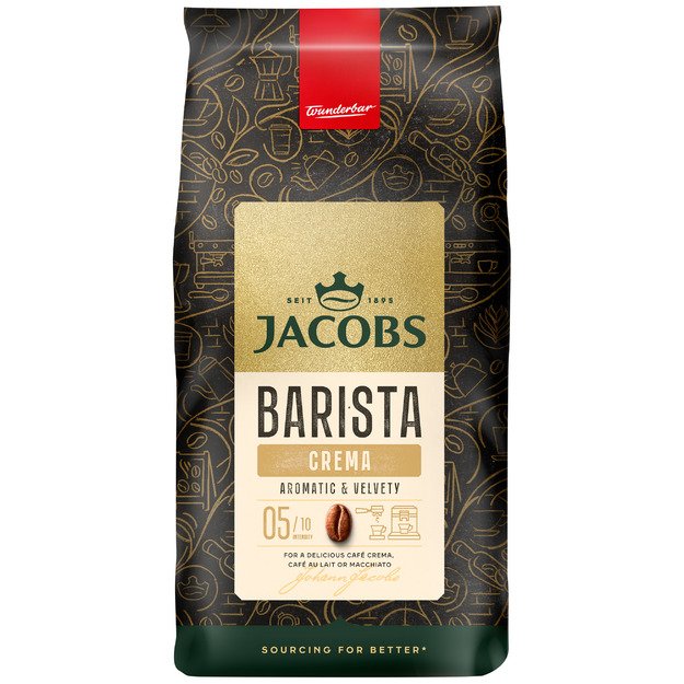Kavos pupelės JACOBS Barista Crema 1kg