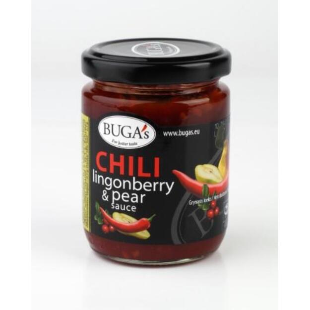 Aitriųjų paprikų - bruknių, kriaušių padažas BUGA s, 170 g